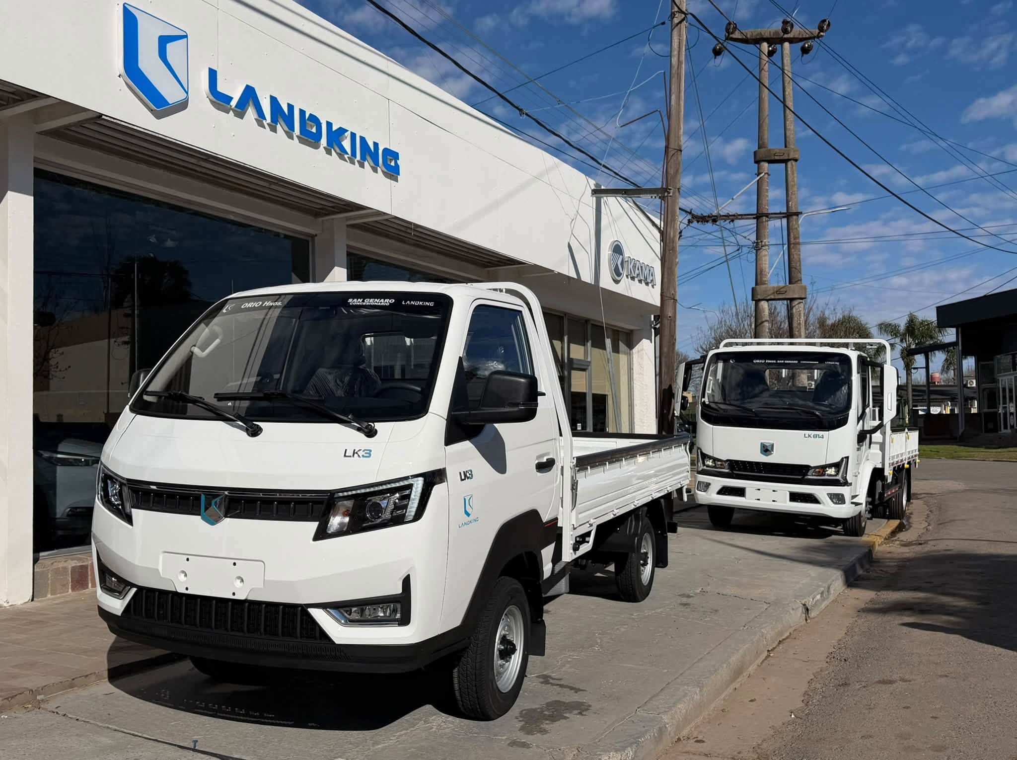LANDKING LK3 Cabina Simple 0Km my2026 p/ 1.7 Toneladas. Financia Bco. Santander. Acércate a ORIO HNOS, SAN GENARO, concesionario oficial JMC, ISUZU, KAMA, LANDKING Camiones